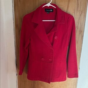 Forever 21 Bold Red Blazer